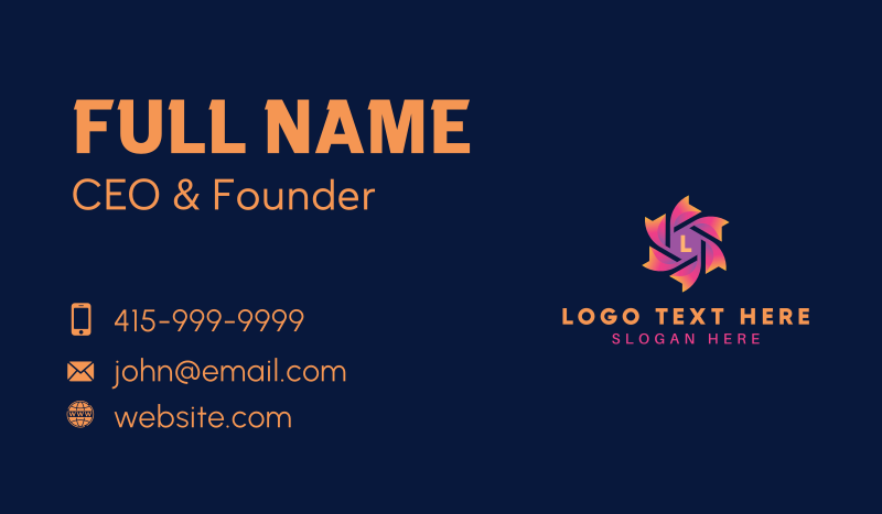 Generic Creative Startup Business Card