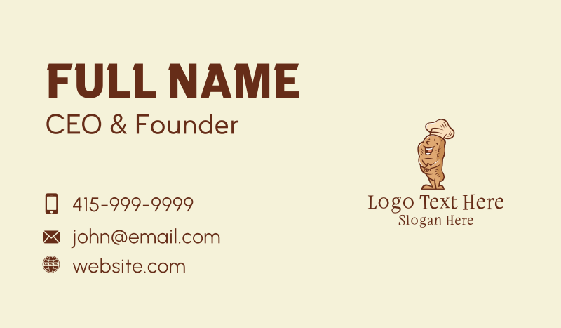 Happy Bread Bakery Business Card