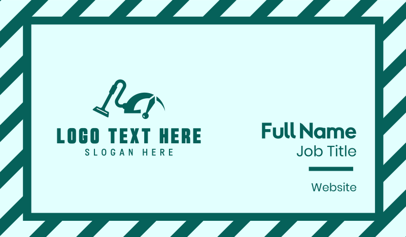 Vacuum Cleaning Speed Business Card